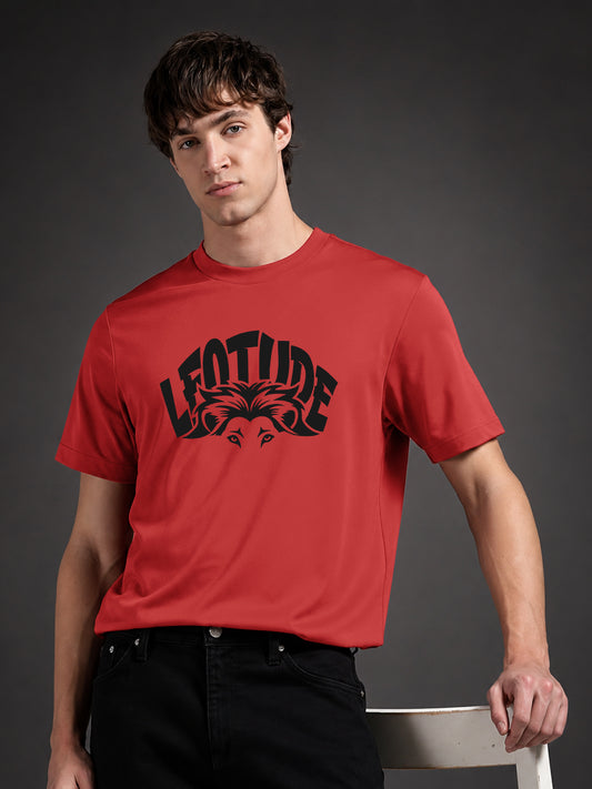 Leotude Men "Roar" Red T-Shirt