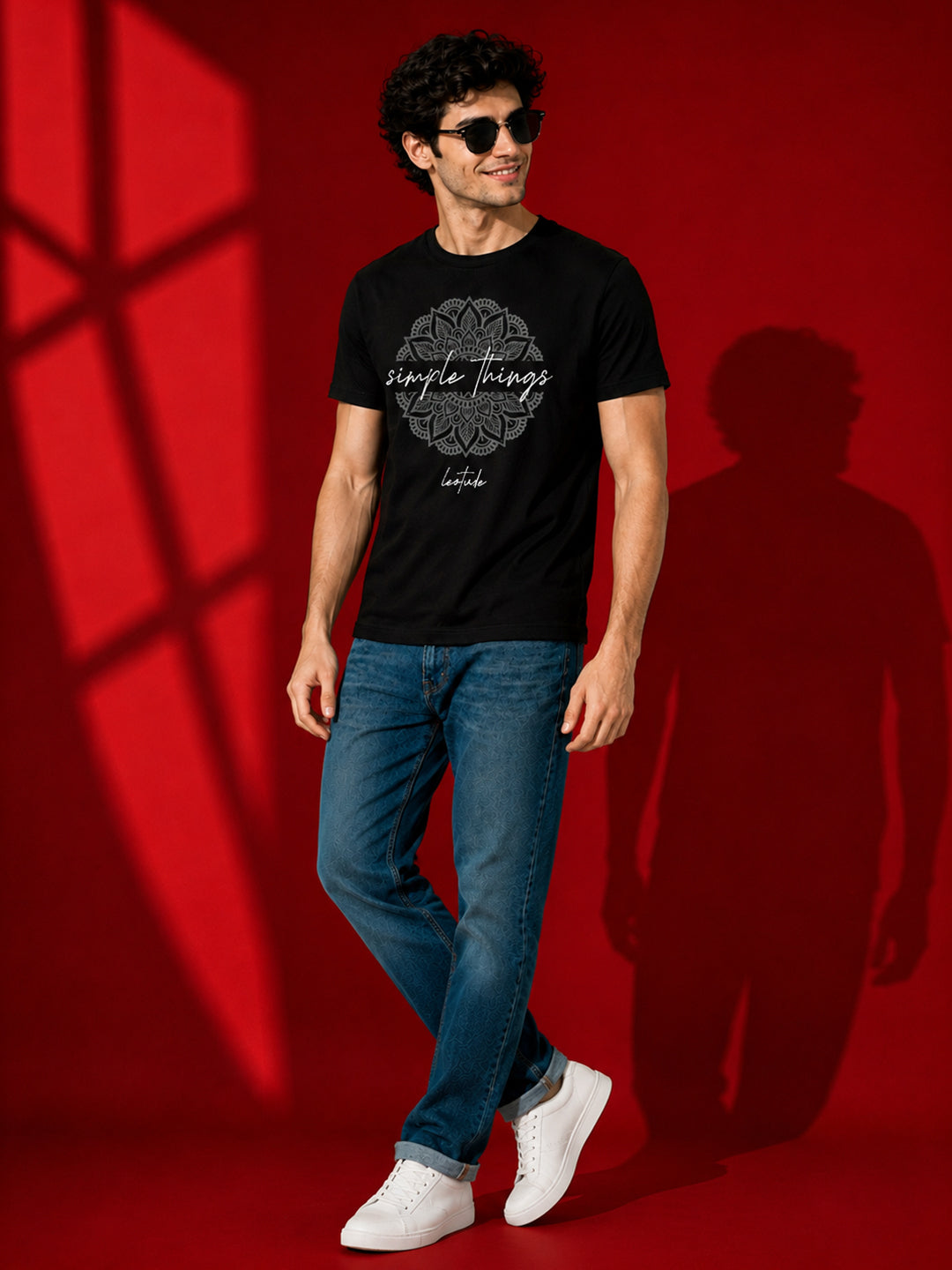 Leotude Men "Simple Things" Black T-Shirt