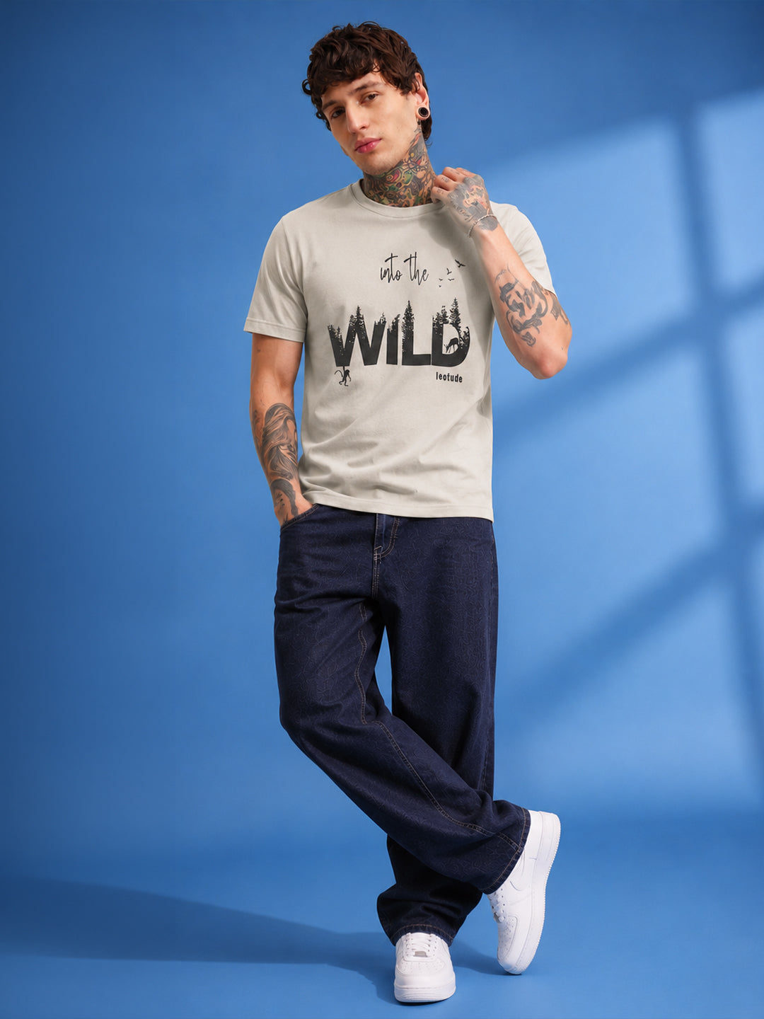 Leotude Men "Into The Wild" Aluminium Grey T-Shirt