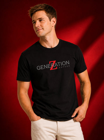 Leotude Men "Generation Z" Black T-Shirt